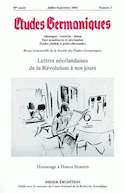 Etudes germaniques, no 03, 2004